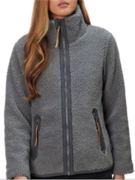 Patagonia Jackets & Blazers - Patagonia Jacket Sharpa Full Zip Divided Sky Fleece Jacket Grey size Small